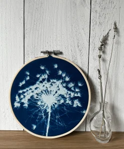 6 inch Queen Anne's Lace Hoop — Far Mountain Studio