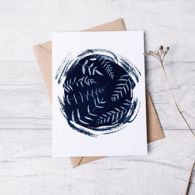 Pepper Tree Spiral Greeting Card — Far Mountain Studio